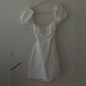 Zara white mini dress